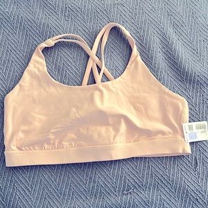 NWT Lululemon Energy Bra pink mist size 14